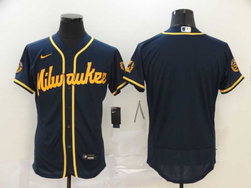 Brewers Blank Navy Nike 2020 Flexbase Jersey,We sell and wholesale Brewers Blank Navy Nike 2020 Flexbase Jersey on line form chian!